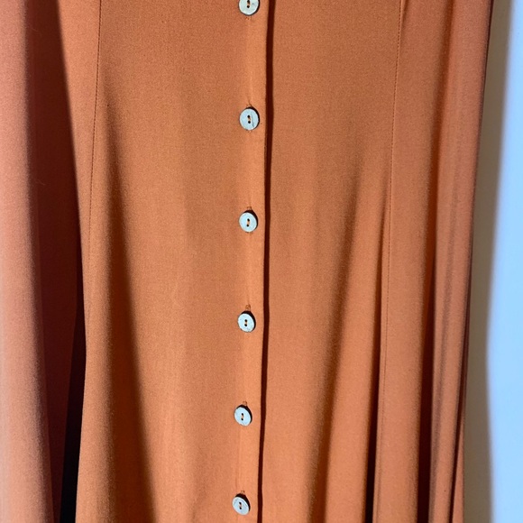 🍯 Soft Orange Maxi Sundress (Strappy Corset Dress) - Picture 5 of 6